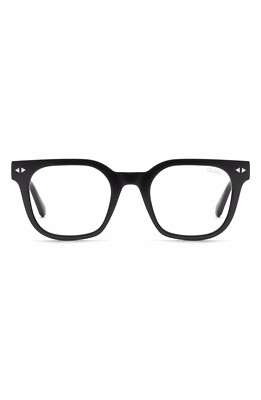 QUAY PAGE TURNER BLUE LIGHT BLOCKING READING GLASSES BLACK +0.00 Rx Ready NEW
