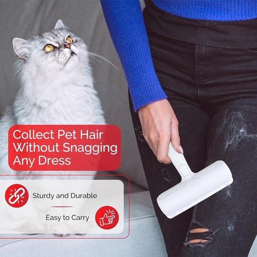 Pet Hair Remover Reusable Cat Dog Hair Removal Roller for Furniture Couch Carpet - Picture 3 of 5