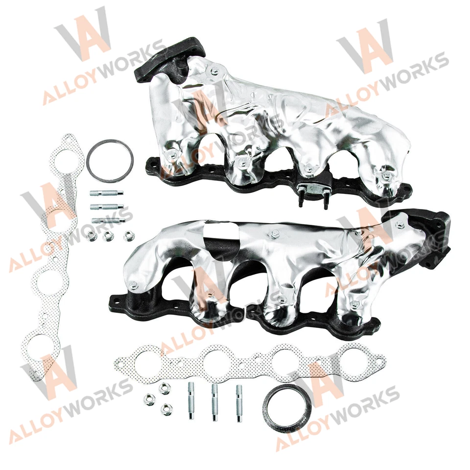 Left & Right Exhaust Manifold For Chevy Silverado GMC Sierra 2500 1500 Yukon USA - Imagem 4 de 4
