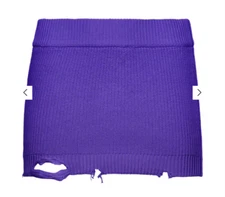 Revolve SER.O.YA Skirt Womens Medium Purple Alora Mini Ribbed Knit Fitted NWOT