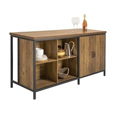 SoBuy Kücheninsel freistehend Küchenschrank Highborad Bartisch Buffet KNL01-F