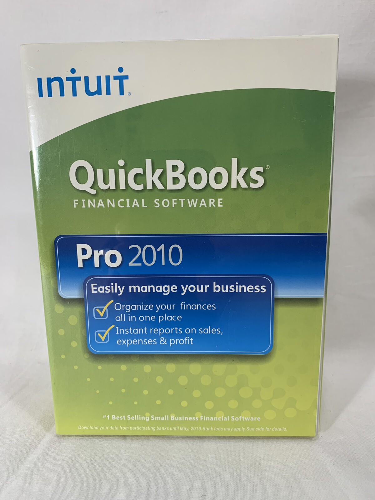 INTUIT QUICKBOOKS PRO 2010 FOR WINDOWS FULL RETAIL US VERSION