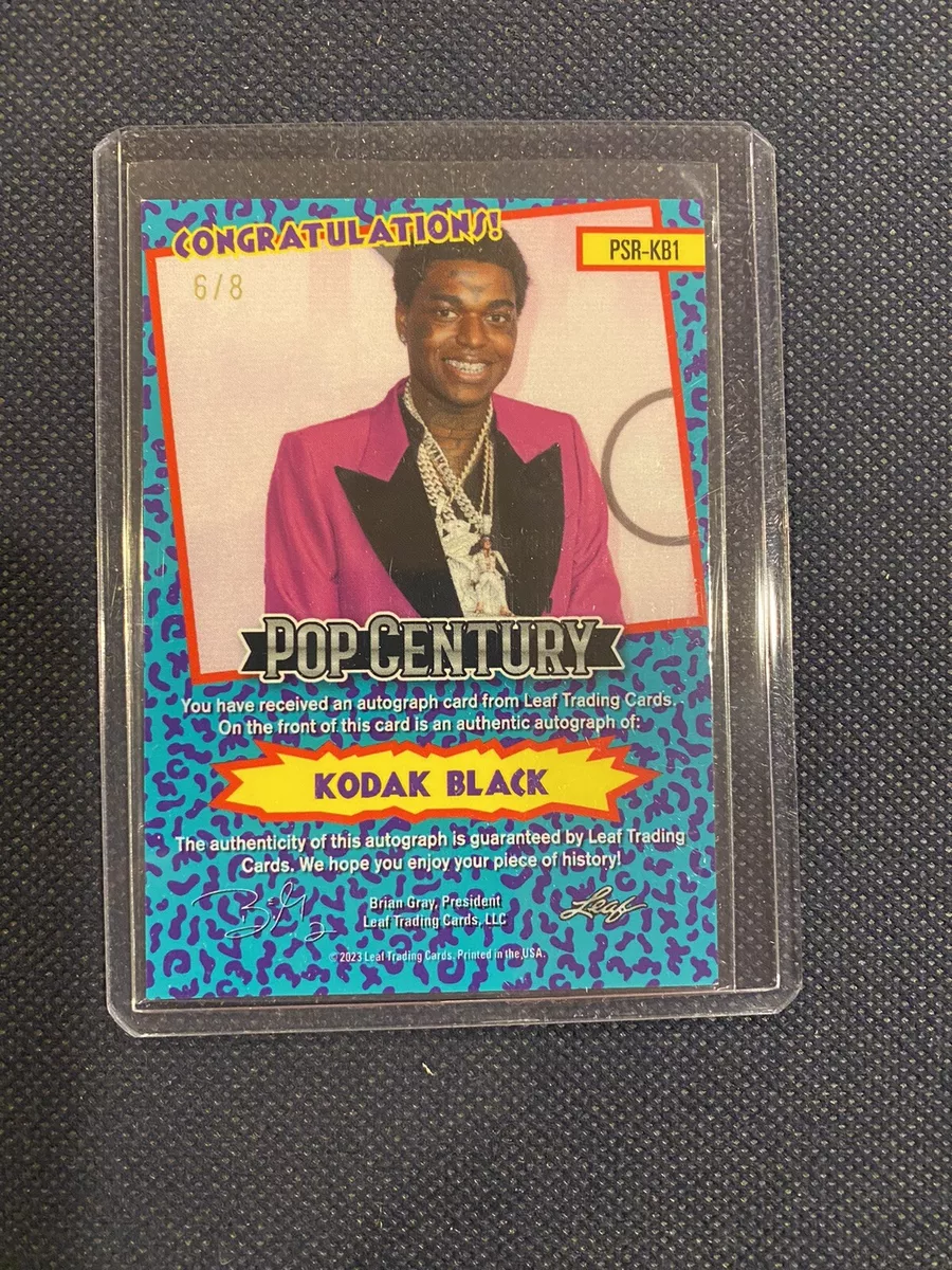 2023 Leaf Pop Century Metal Kodak Black Auto Signed Autograph Pro ...