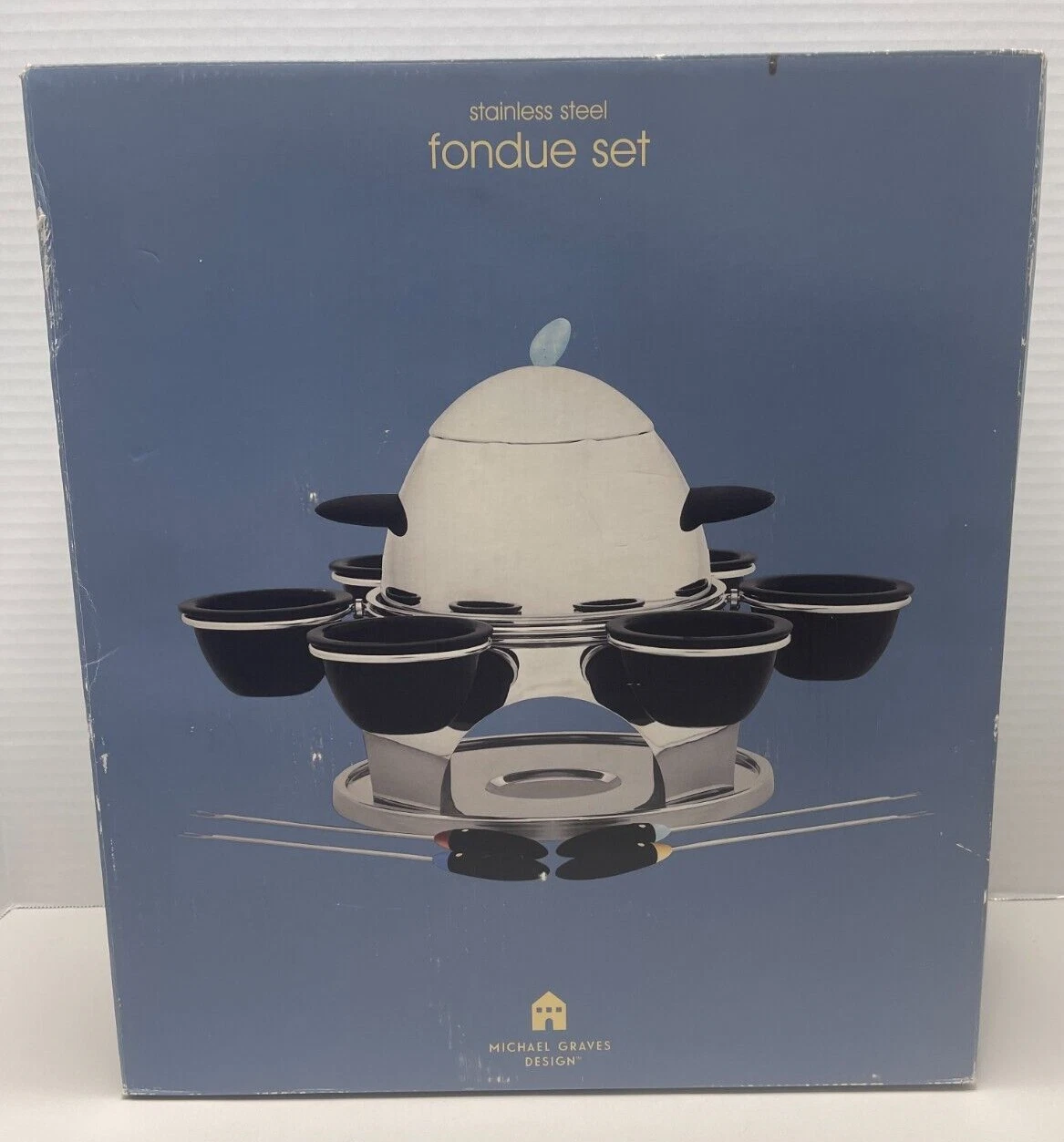 MICHAEL GRAVES 21 Piece Stainless Steel Fondue Set - NIB
Opens in a new window or tab