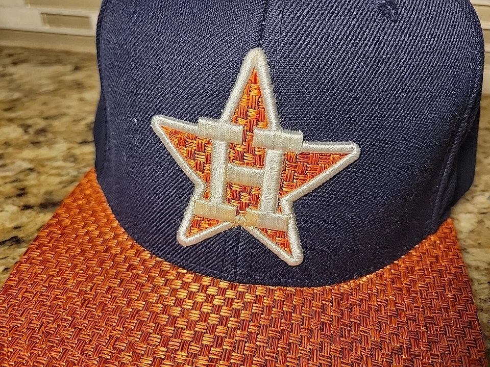 Houston Astros Hat Cap Men Adjustable Strapback MLB Baseball American Needle  - Image 2 of 4