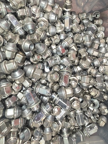 12 x Ford Solid OE Nut M12x1.5 19mm Original Alloy Wheel Nuts Silver ranger etc - Picture 3 of 4