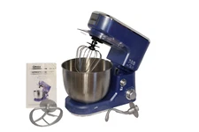 CUSIMAX  CMKM-1 50DB STAND MIXER Blue 5-Quart Stainless Steel Bowl 3 Attachments
