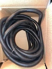 25 Ft 1/2" Split Wire Loom Conduit Polyethylene Tubing Black Color Sleeve Tube