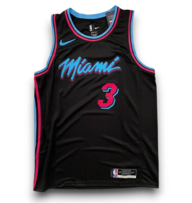 Dwyane Wade #3 Miami Heat 2019-2020 City Edition Jersey - Black Classic Jersey