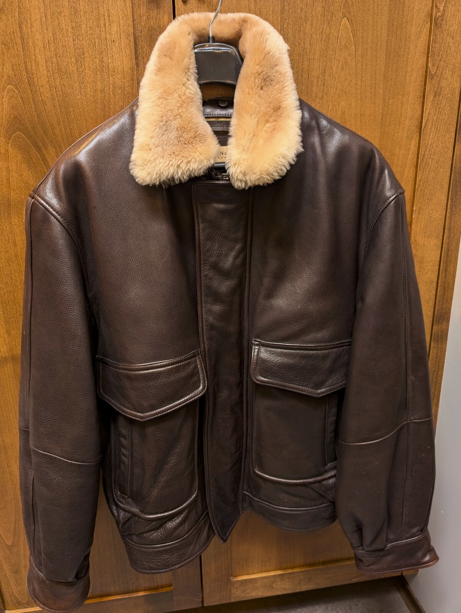Marc New York Bomber Jacket Full Grain Leather Dark Brown Marc New York Bomber Jacket Full Grain Leather Dark Brown