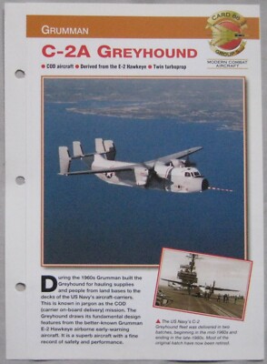 Aircraft of the World Card 88, Gruppe 5 - Grumman C-2A Greyhound