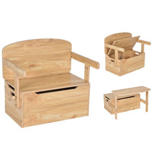 Set 3 in 1 Tavolo E Sedia per Bambini Con Scatola per Giocattoli, Set Tavolo Att