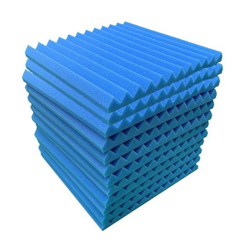 Blue / Red Studio Acoustic Foam Panel 12" X 12" Office Sound Proof 30*30*2.5cm - Picture 8 of 15