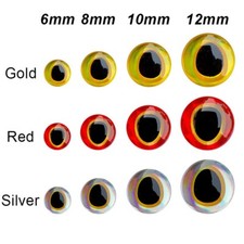 3D-Holographic Fishing Lure Eyes For Fly Tyin...
