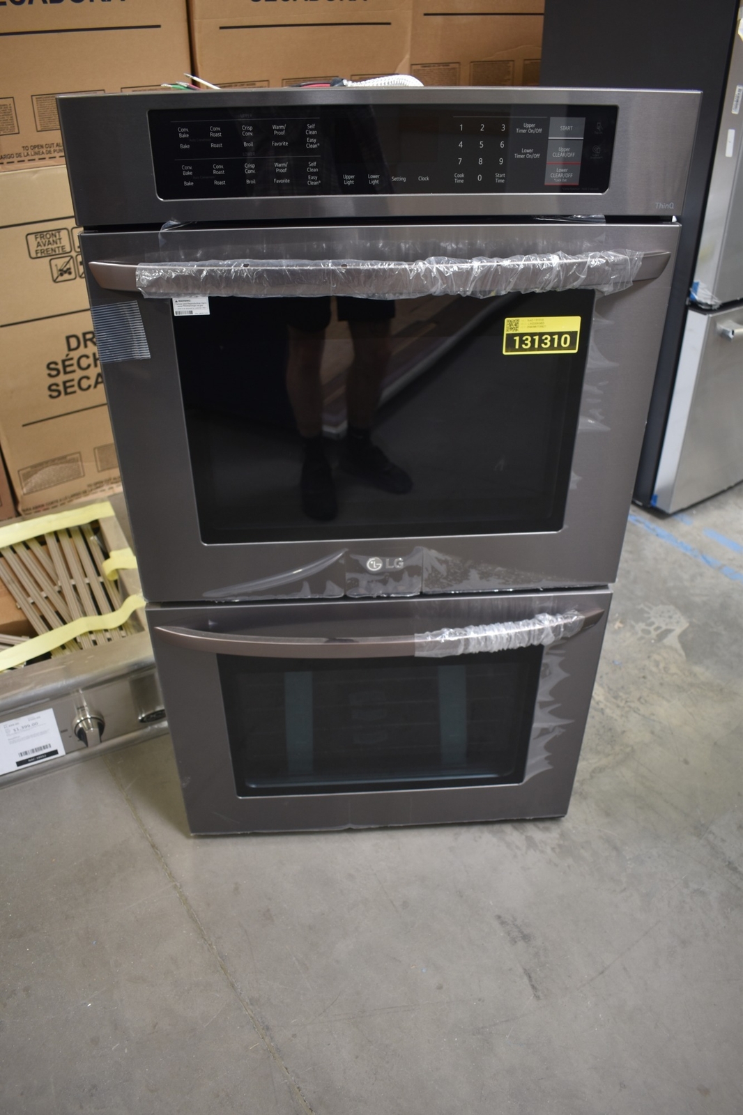 LG LWD3063BD 30" Black Stainless Double Electric Wall Oven NOB 131310