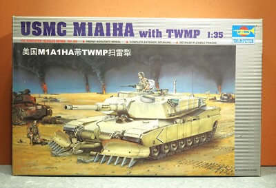 1/35 TRUMPETER USMC M1A1HA ABRAMS with TWMP MODEL KIT # MM-00335