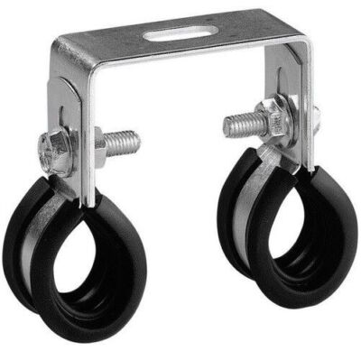 Doppelrohrschelle ERICO; 400659, Einlage n. DIN 4109, verz. p. Stück