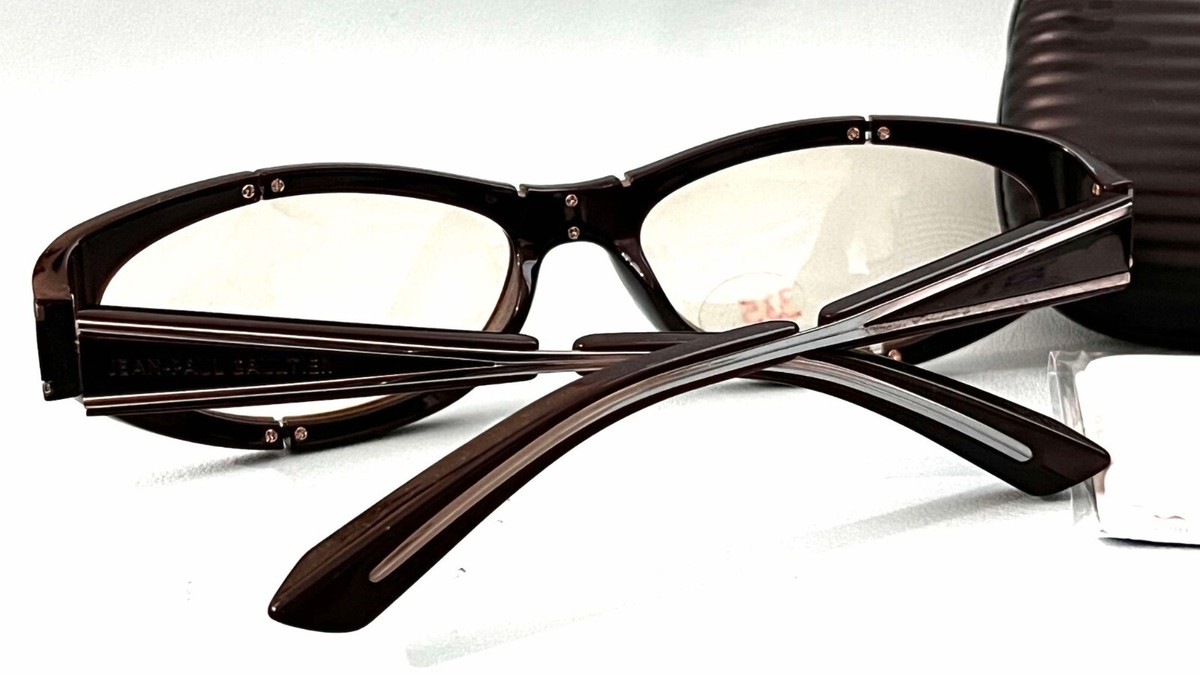 Jean Paul Gaultier 56-0123 Sunglasses Black Frames UV Protection