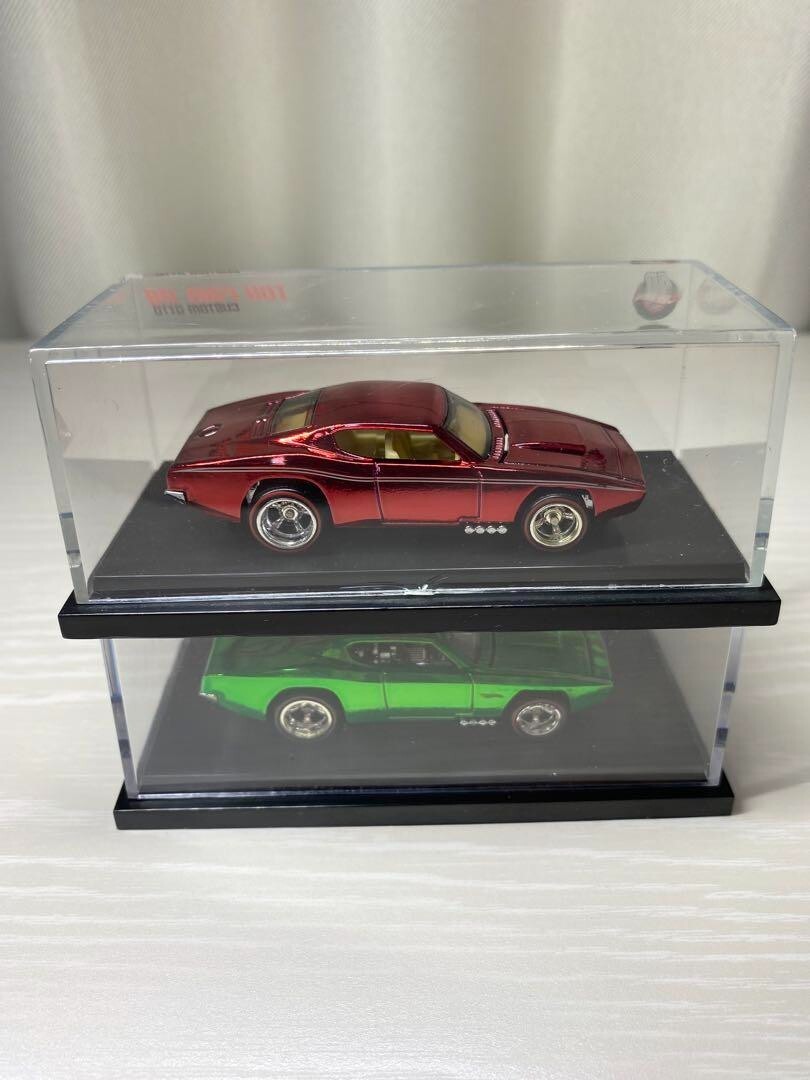 ホットウィール TOY FAIR 2008 CUSTOM OTTO 2台セット Hot Wheels Custom Otto 2-Car Set Toy Fair 2008 Red & Green
