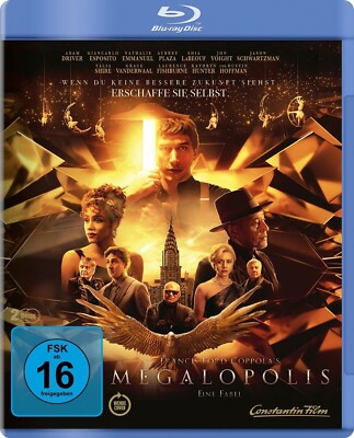 Megalopolis (2024)[Blu-ray/Neu/OVP] von Francis Ford Coppola / Starbesetztes Sci