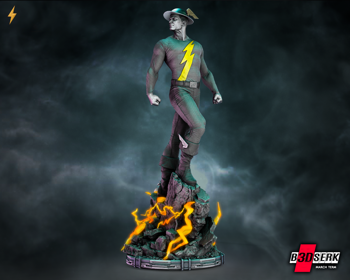 THE FLASH JAY GARRICK Statue DC Justice League Earth 2 Resin Model Kit  B3DSERK