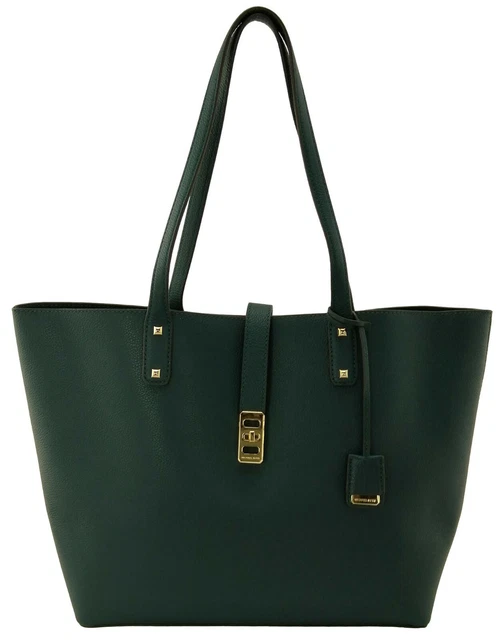 Michael Kors Leather Exterior Green Bags & Handbags for Women