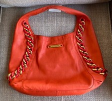 Michael Kors Vintage Coral Chained Shoulder Bag Msrp $1395