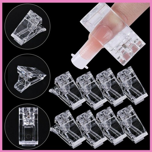 NAIL ART CLIP UV GEL LACK ENTFERNER SOAK OFF WRAP GEL CLIP CAP&NAIL TIP BUILDER  - Bild 12 von 26