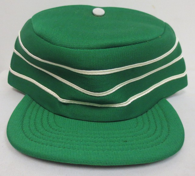 PILLBOX GREEN BASEBALL USA STYLE HAT CAP VINTAGE RETRO MENS TRUCKER