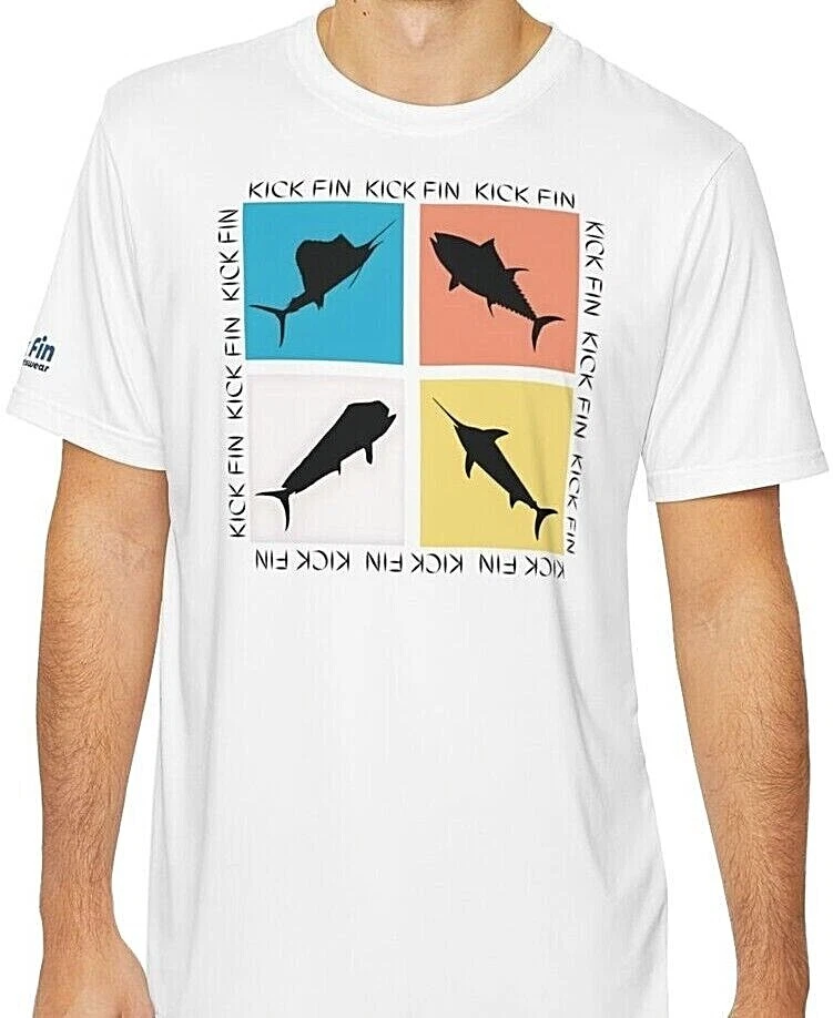 Lightweight Moisture Wicking Short Sleeve Fishing T-Shirt By Kick Fin Sportswear