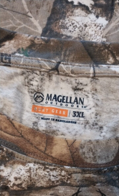 Chemise De Chasse Magellan Outdoors - Homme XL - Camouflage Realtree, Manches Longues, Coton