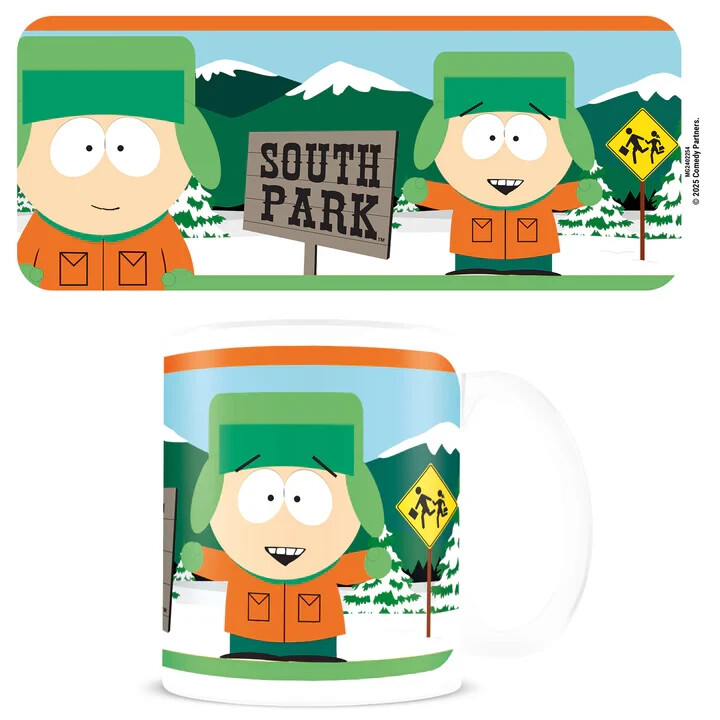 MUG CUP SOUTH PARK KYLE WHITE POD OFFICIAL 11oz BOXED NEW CERAMIC