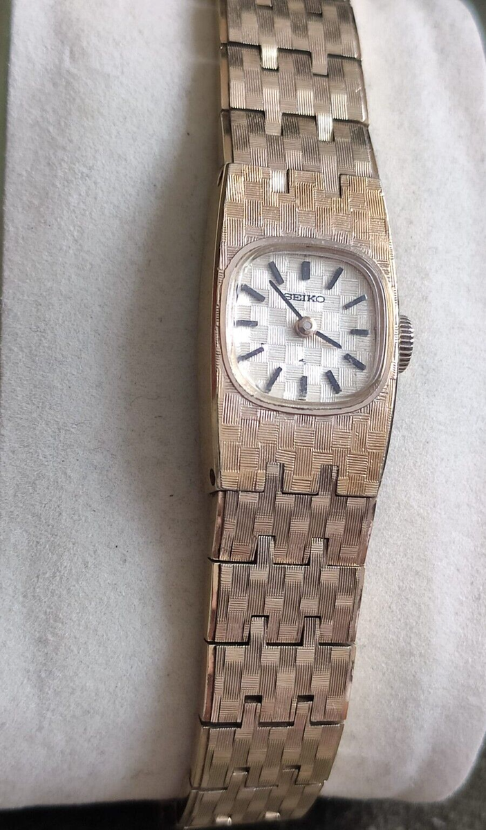 Vintage Seiko 11-3390 Gold Plated Ladies Watch. 70s. Wind Up