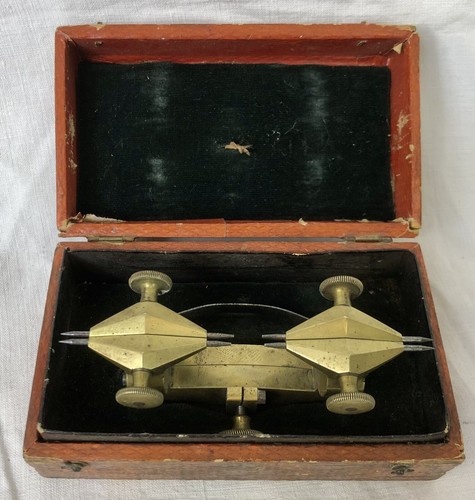 Antique Watchmakers Depthing Tool, Horology, Watchmaker, Brass, Boxed