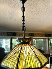 Vintage Very Rare Handel Gas Hanging Chandelier Lamp Chain — photo 5