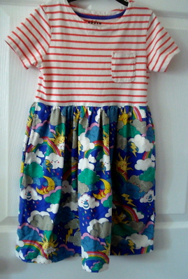 Mini Boden Girl's Hotchpotch Cotton Jersey Dress Rainbow Sun Clouds Size 8/9 NEW | eBay Mini Boden Girl's Hotchpotch Cotton Jersey Dress Rainbow Sun Clouds Size 8/9 NEW | eBay