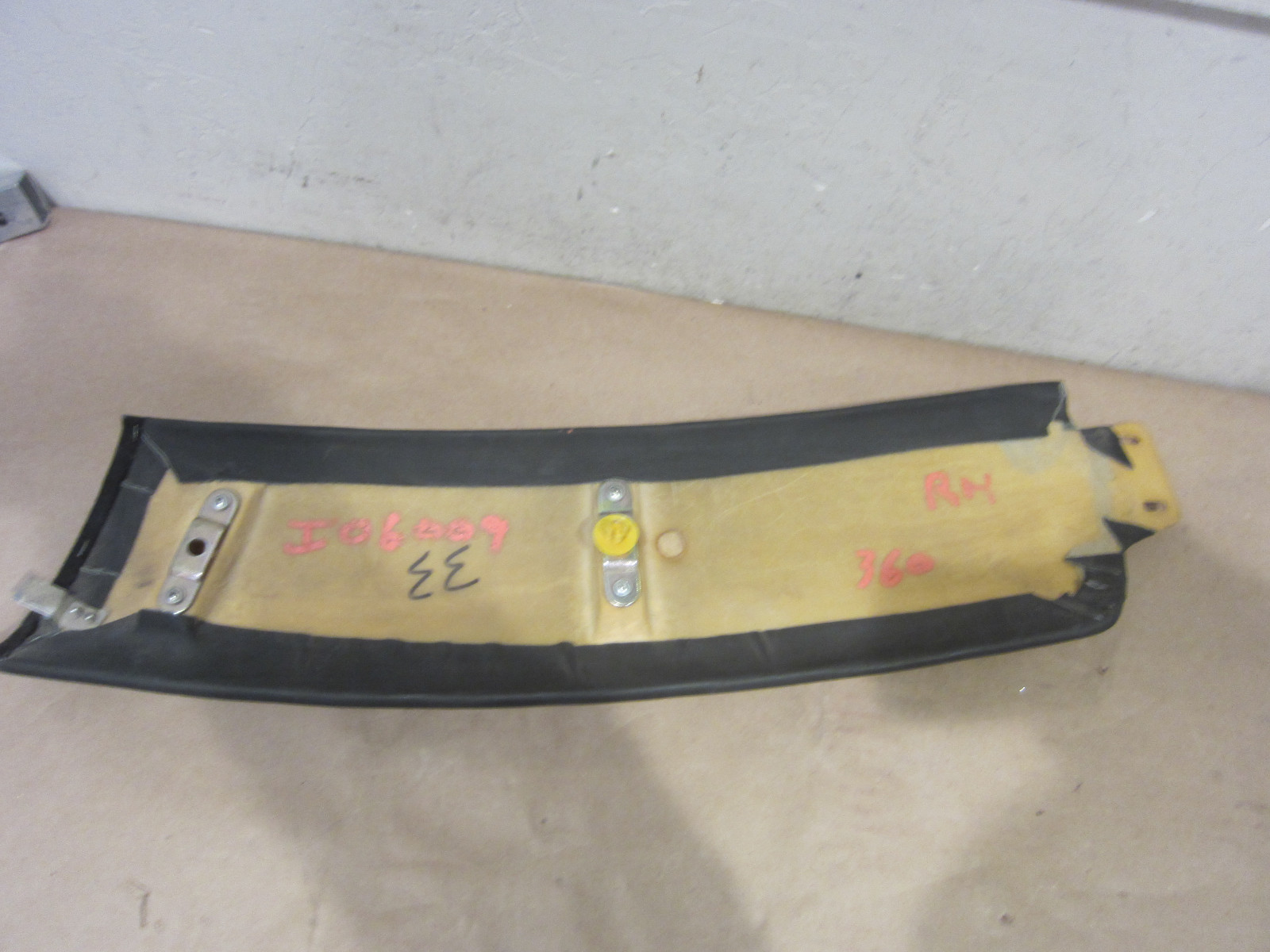Ferrari 360 Modena - RH Side Rail Cover - (Black) -  P/N 65868300