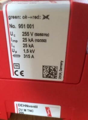 DV M TNC 255 Mehrpoliger Kombiableiter DEHNventil modular