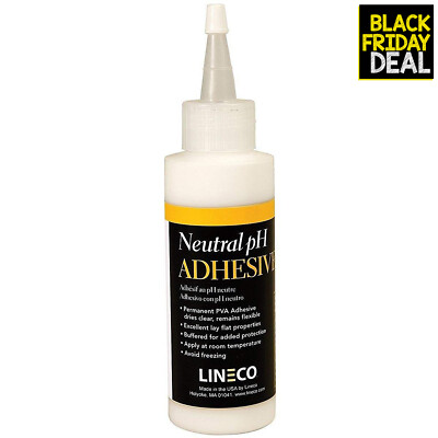 Lineco Neutral pH Liquid Adhesive Acid-Free PVA Formula 4 Ounce White