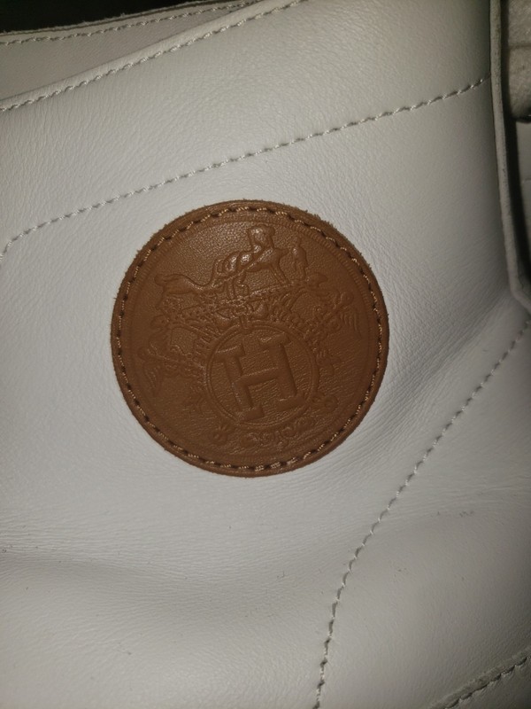 Auth HERMES Climb  Calfskin  Leather High Top Sneakers Boots 41