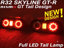 Custom LED R&uuml;ckleuchten Nissan Skyline GT-R R32 BNR32 HCR32 2DR Nismo Style JDM