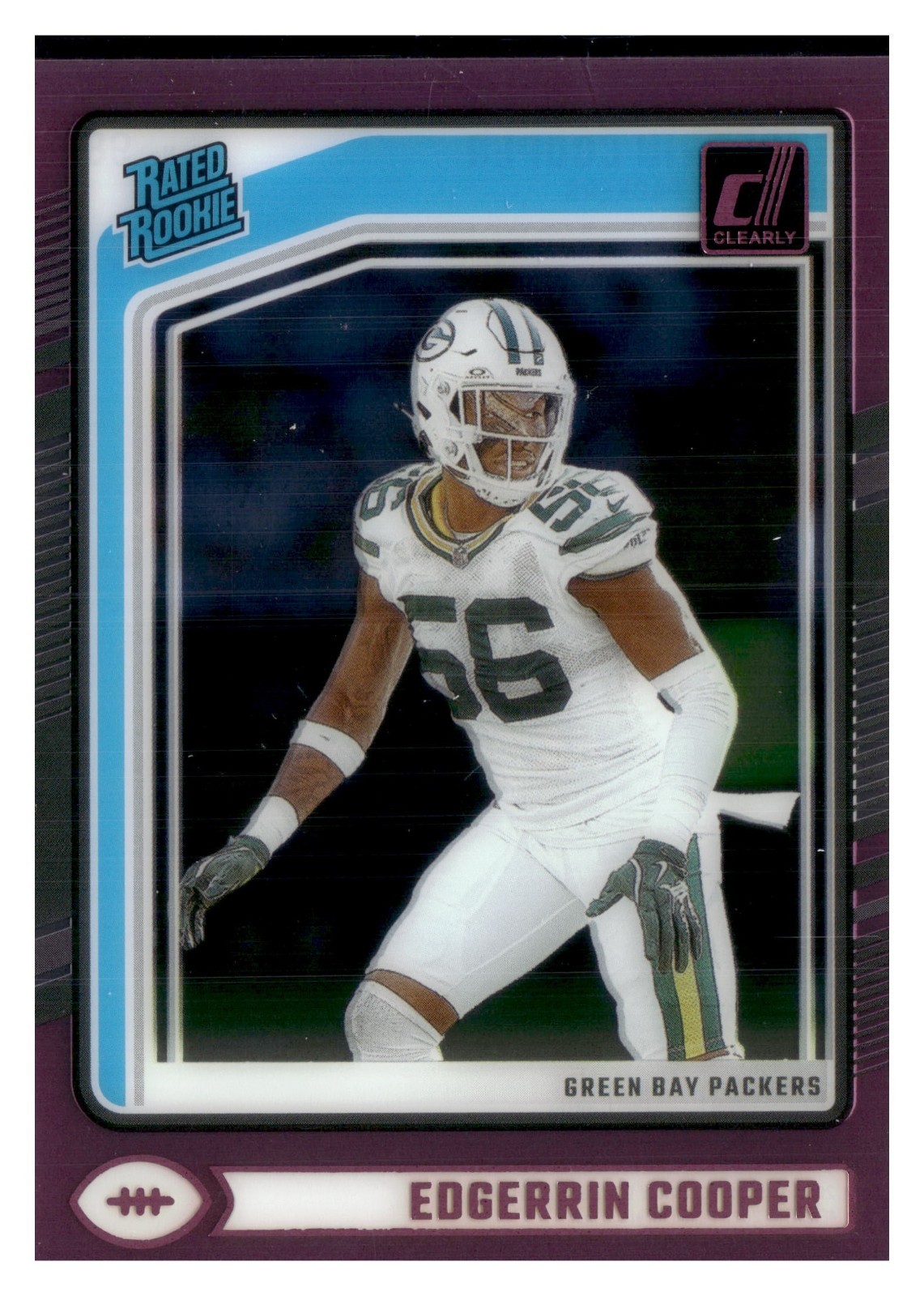 2024 Clearly Donruss #98 Edgerrin Cooper PINK PARALLEL PACKERS B5