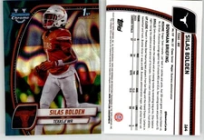 Silas Bolden 2024 Bowman Chrome Teal Lava Refractor #164 Texas 1st