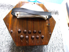 RARE "The Grip " German 16cm  5 Fold 20+1 button Anglo Concertina.. C1920s VGC