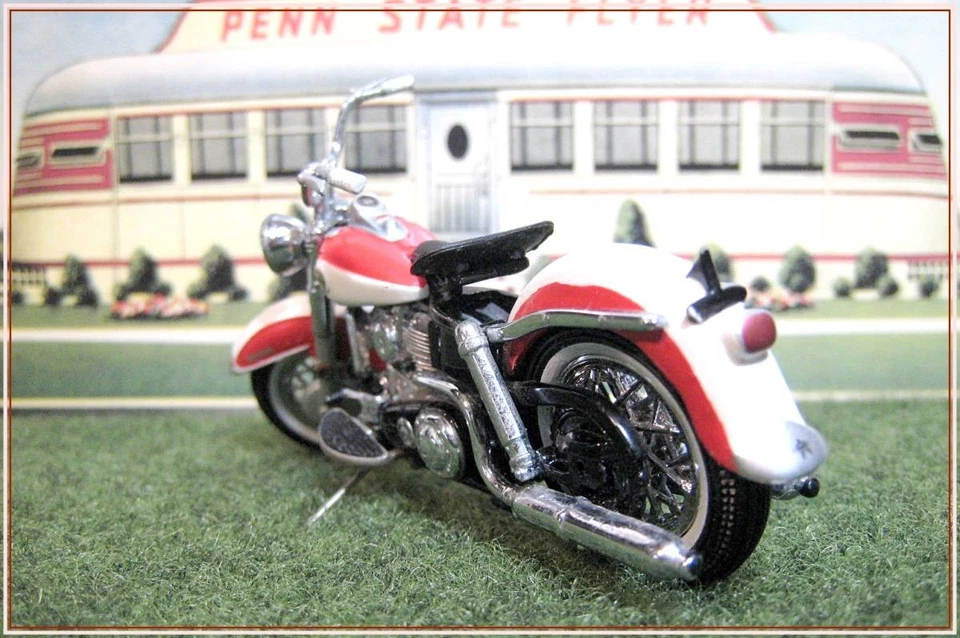 Franklin Como Nuevo 1/24 Harley Davidson 1958 Duo Glide Motocicleta Fuera de Stock Foto 4 de 4