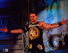 Angel Garza Jr Signed 11x14 Photo BAS COA Lucha Libre AAA WWE NXT Picture Auto A