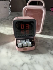 Divoom Ditoo Pro Retro Computer Pixel Art Bluetooth Speaker & Alarm Pink (E)