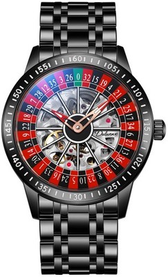 Roulette Wheel Men's Watches Automatic Mechanical Watch for Men Swinging Rota...
