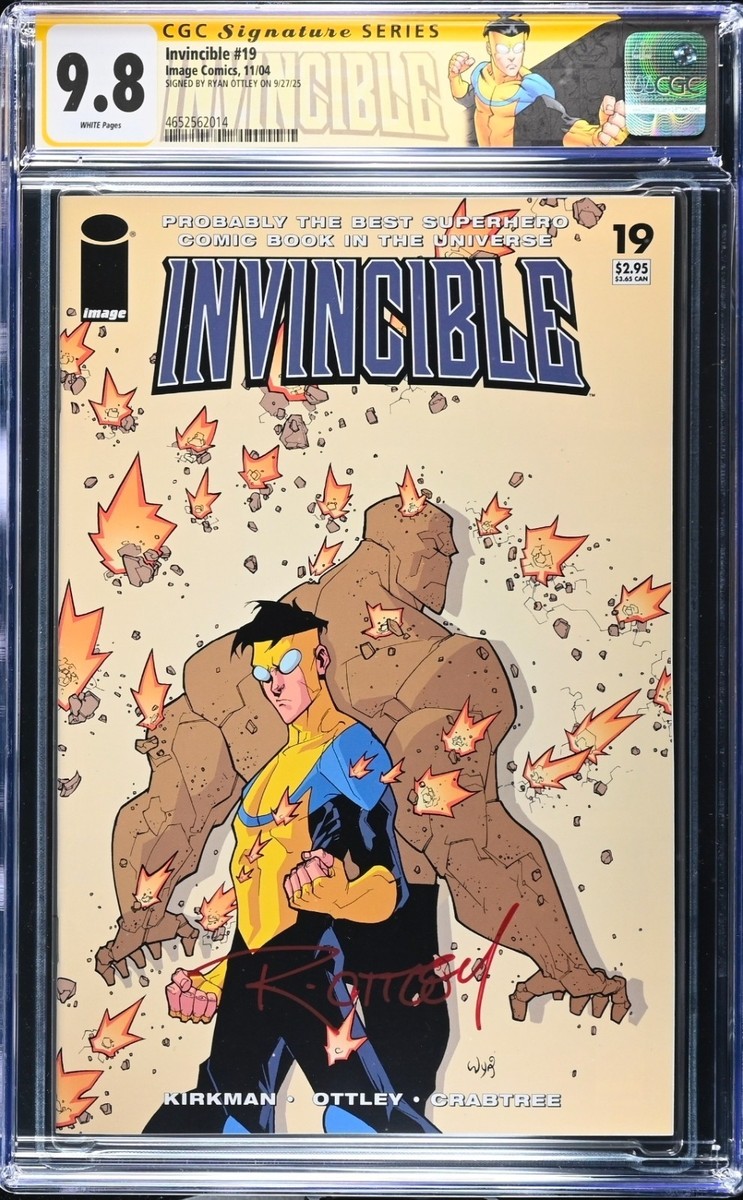 Invincible #19 CGC 9.8 (1st Battle Beast) Signed by Ryan Ottley | eBay
