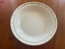 Longaberger Pottery ALL-AMERICAN PIE PLATE 10" Stars & Stripes Woven Traditions